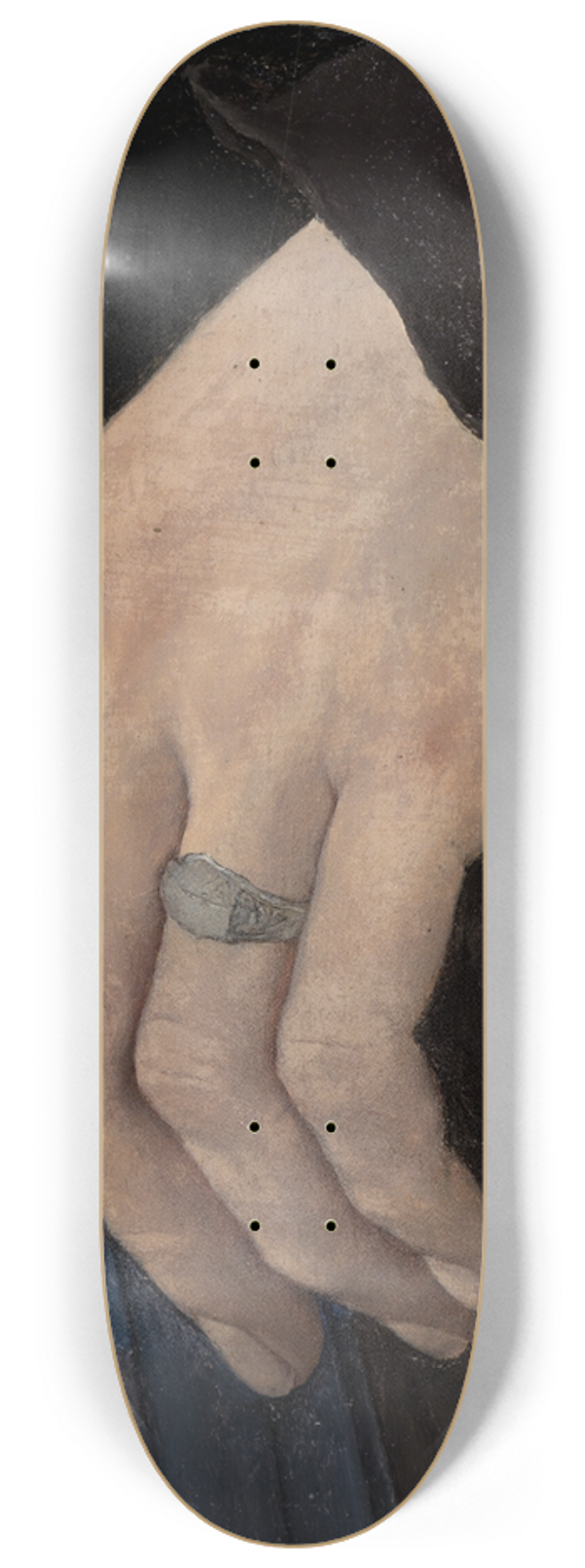 Wilhelm Leibl - Linke Hand des Mdchens mit der Nelke 8.25 inch art skate deck