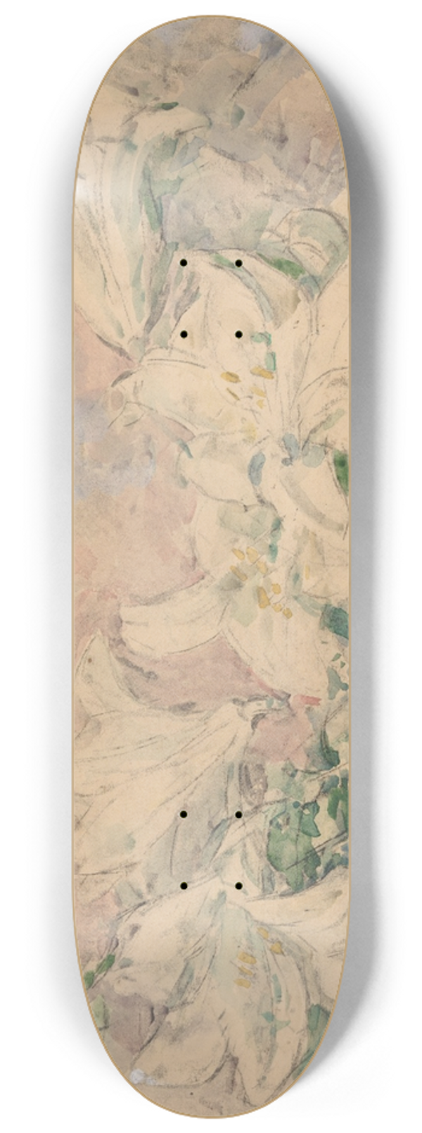 Wilhelmus Johannes Steenhoff - Lelies 8.25 inch art skate deck