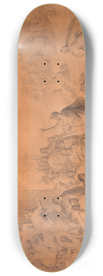 Wilhelm von Kaulbach - The Gods of Greece 8.25 inch art skate deck