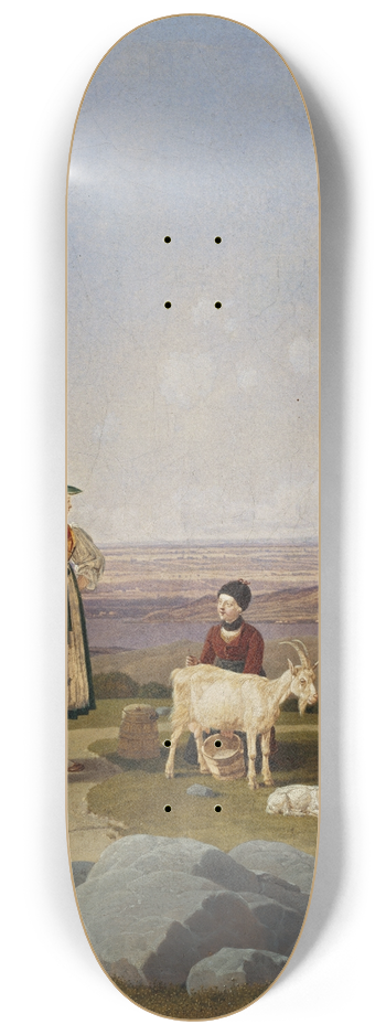 Wilhelm von Kobell - On the Geisalm 8.25 inch art skate deck