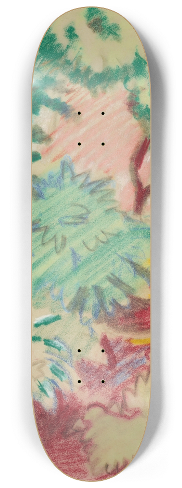 August Macke - Blumentpfe 8.25 inch art skate deck