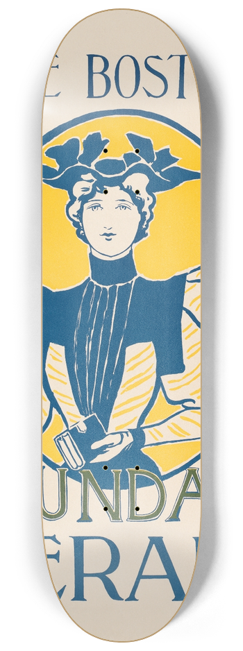 Will Bradley - The Boston Sunday herald 8.25 inch art skate deck