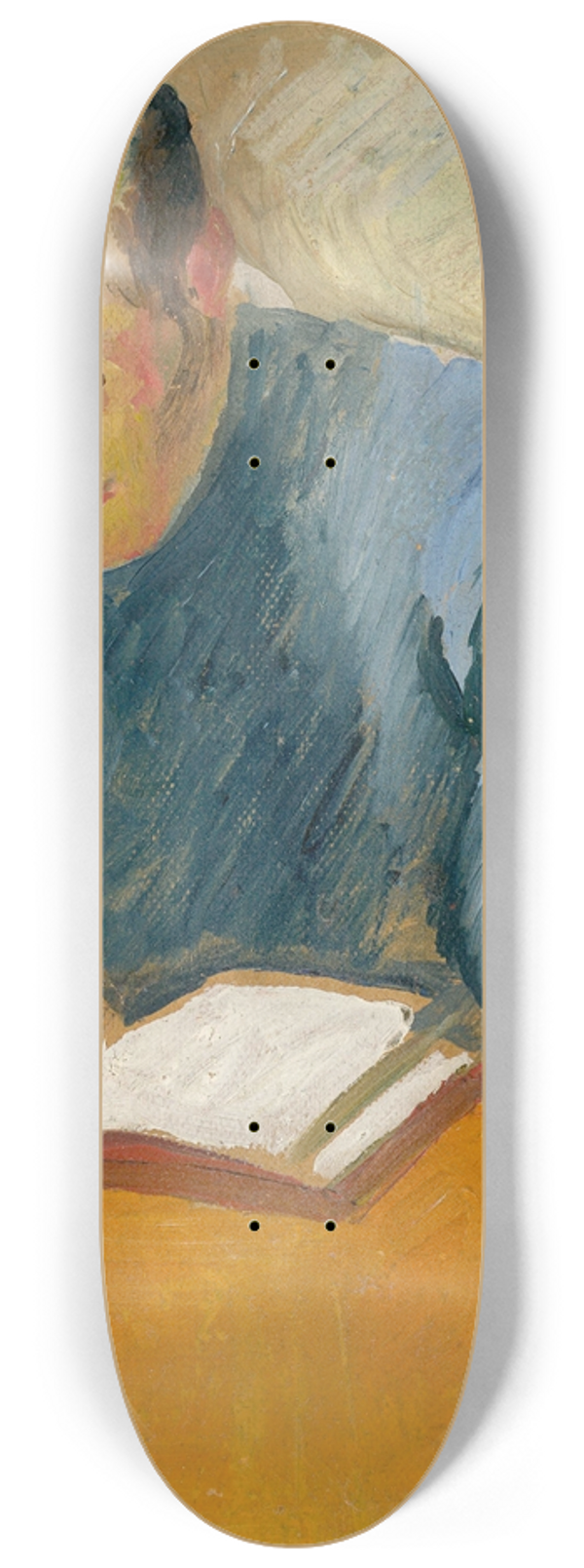 August Macke - Portrt Helmuth Macke 8.25 inch art skate deck