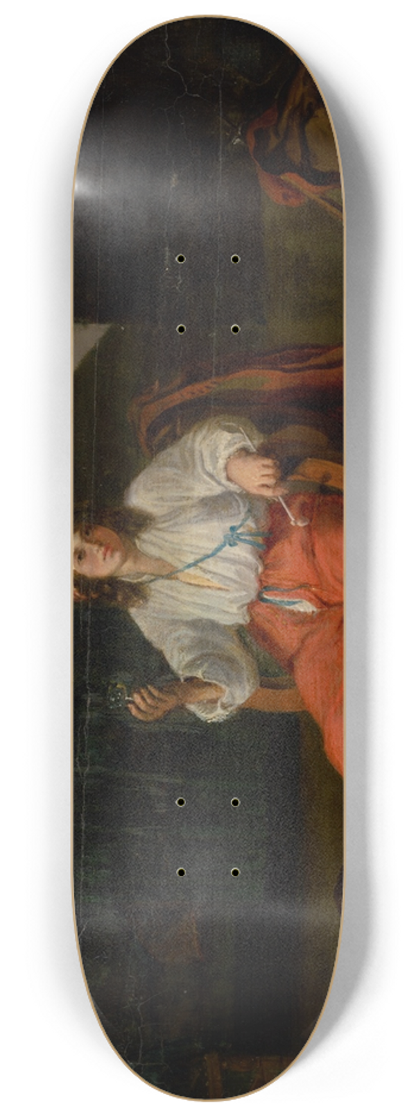 Willem van Herp - Glass Of Wine 8.25 inch art skate deck