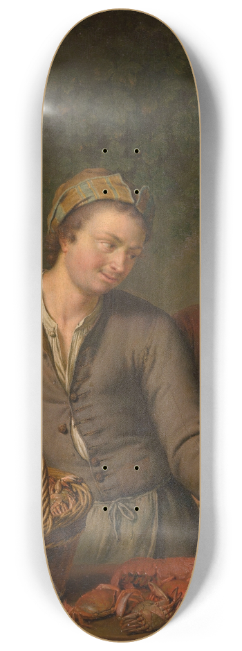 Willem Van Mieris - Fishmonger 8.25 inch art skate deck