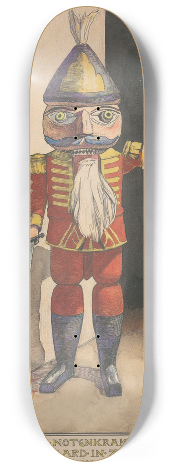 Willem Wenckebach - Notenkraker met een kaars en bloederig zwaard 8.25 inch art skate deck