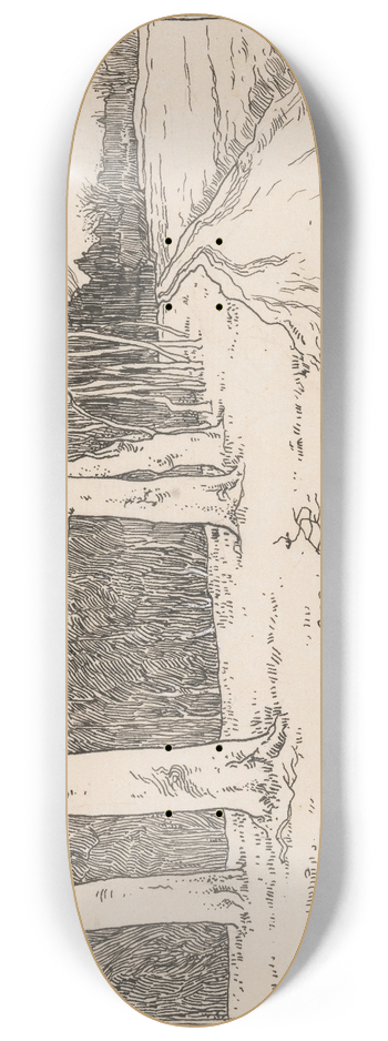 Willem Wenckebach - Pad langs de rand van een bos 8.25 inch art skate deck