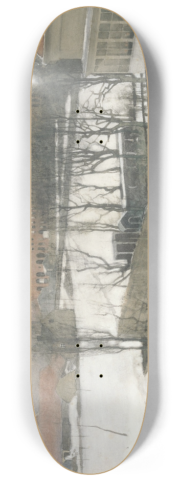 Willem Witsen - Gezicht op het Oosterpark in de sneeuw 8.25 inch art skate deck