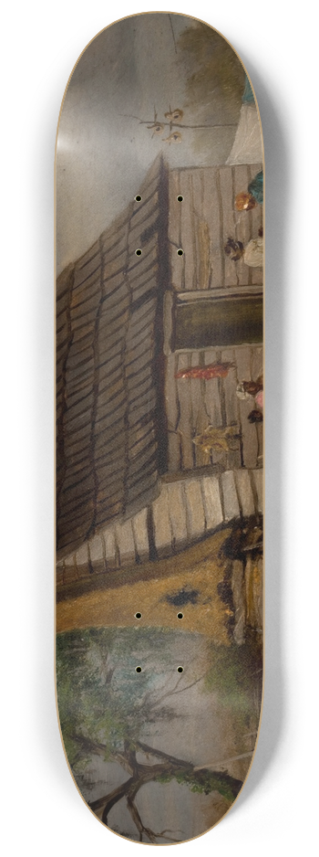 William Aiken Walker - Cabin Scene 8.25 inch art skate deck