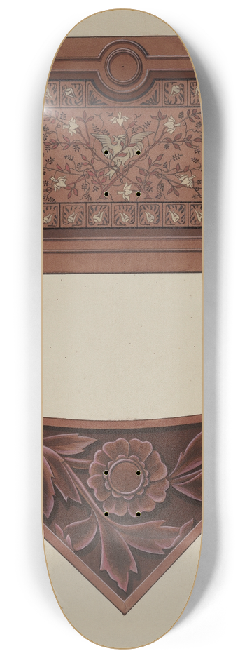 William A. Kropp - Inlaid Wood Panel 8.25 inch art skate deck