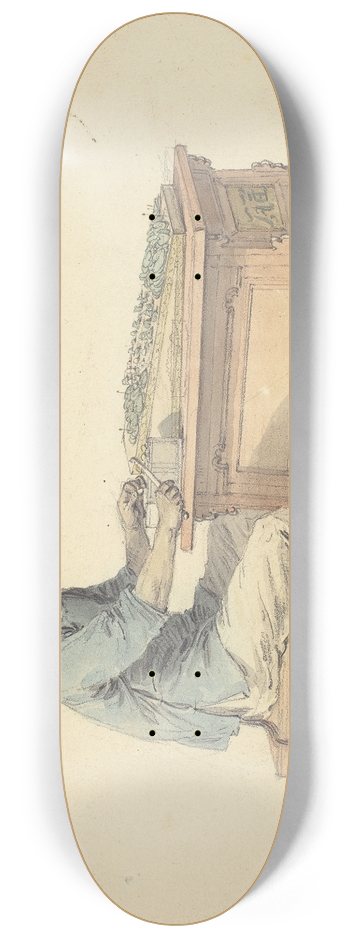 William Alexander - A Chinese Peasant Selling Betel 8.25 inch art skate deck