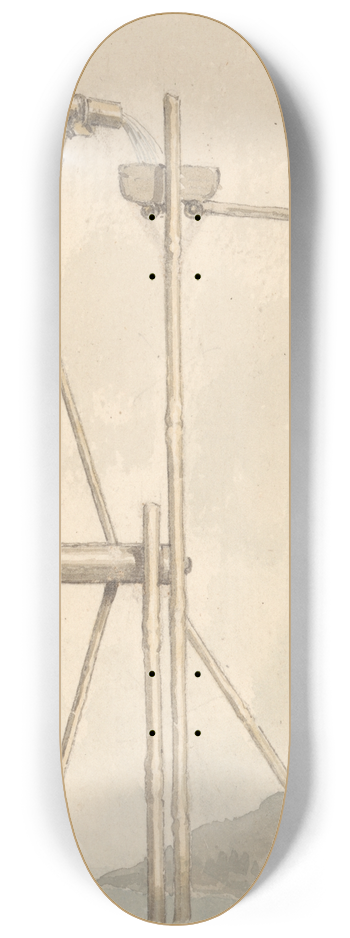 William Alexander - Section of a Wheel for Elevating Water 8.25 inch art skate deck