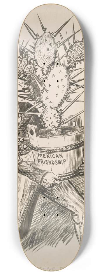 William Allen Rogers - A sensitive plant 8.25 inch art skate deck