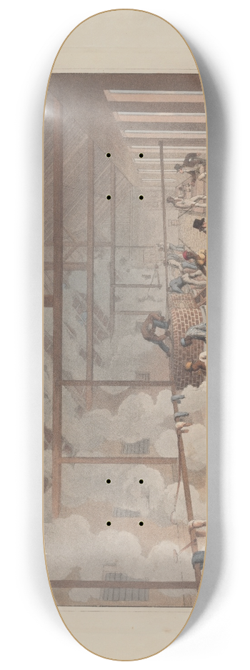 William A. V. Clark - The Boiling-House 8.25 inch art skate deck