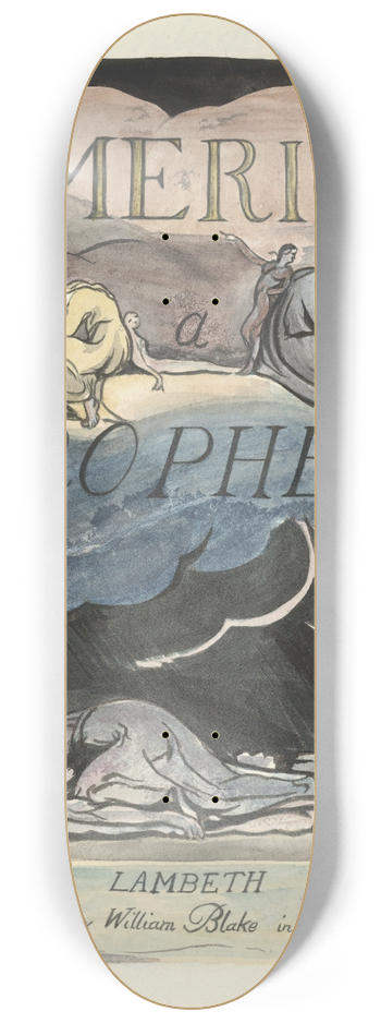 William Blake - America, a Prophecy 8.25 inch art skate deck