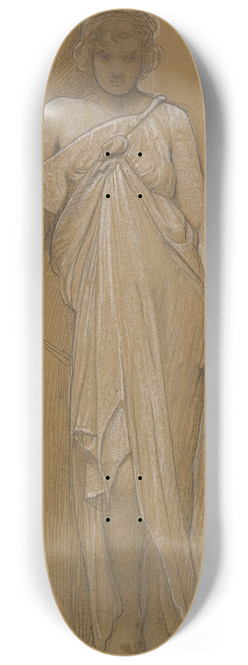 William Blake Richmond - Study Of A Classical Maiden 8.25 inch art skate deck