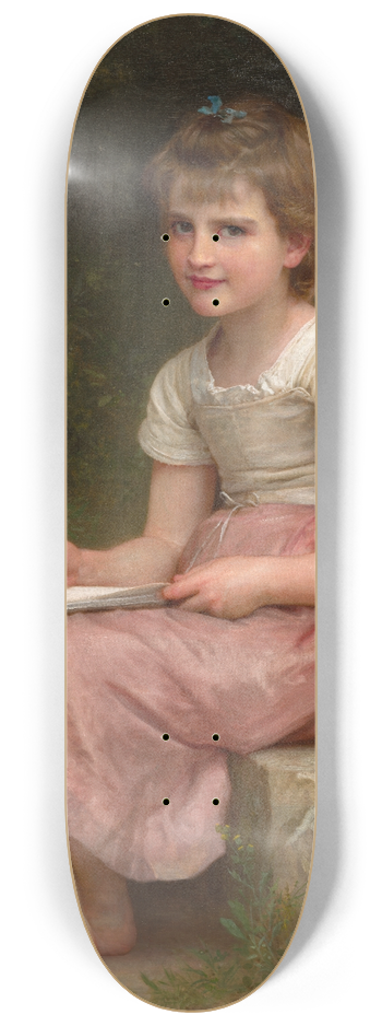 William Bouguereau - A Calling 8.25 inch art skate deck