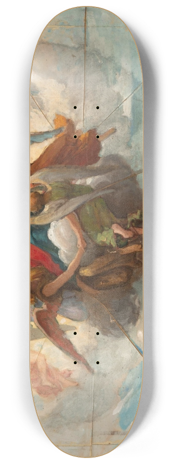 William Bouguereau - Etude pour le plafond de la Chapelle de Vierge  la Rochelle 8.25 inch art skate deck