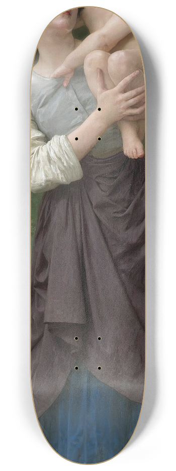 William Bouguereau - Frre Et Soeur 8.25 inch art skate deck