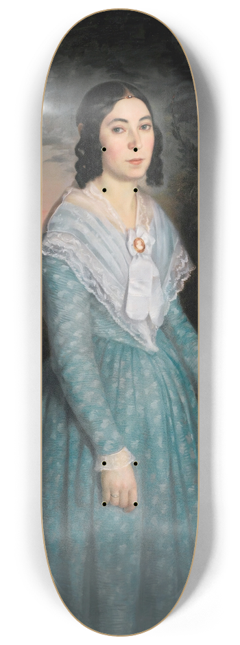 William Bouguereau - Portrait OfMarie-Clina Brieu 8.25 inch art skate deck