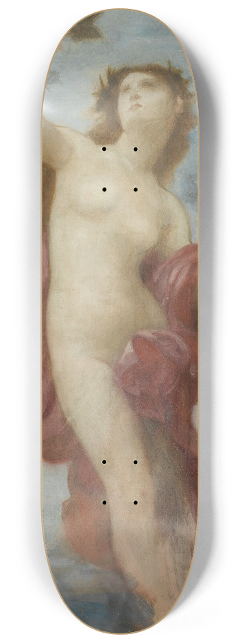 William Bouguereau - Studyfor le jour 8.25 inch art skate deck