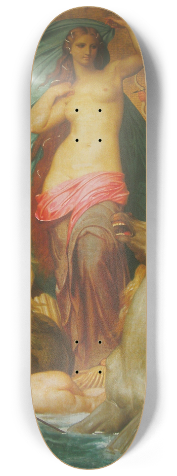 William Bouguereau - Venus Triumphant 8.25 inch art skate deck