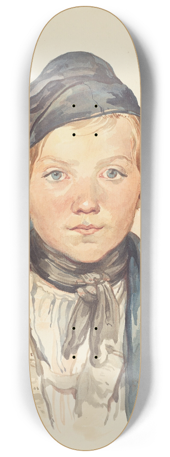 August Richter - Bildnis eines Jungen 8.25 inch art skate deck