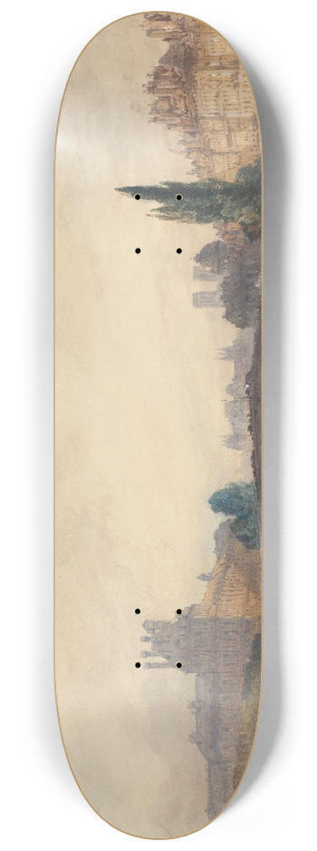 William Callow - View of the Pont Royal 8.25 inch art skate deck
