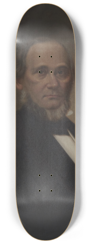 William Drooke Harrison - George Tyler Olmsted (1804-1876) 8.25 inch art skate deck