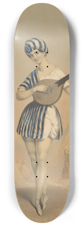 William Drummond - Celeste as the Arab boy 8.25 inch art skate deck