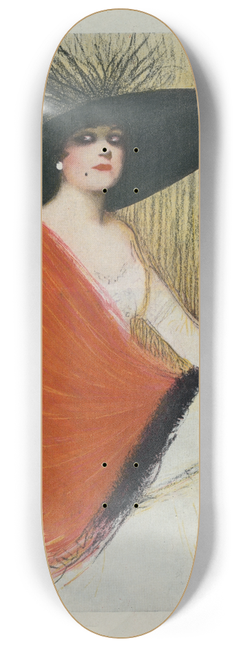 William Ely Hill - Hand painted 8.25 inch art skate deck