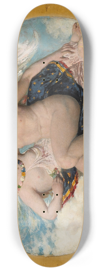 William Etty - Cupid and Psyche 8.25 inch art skate deck