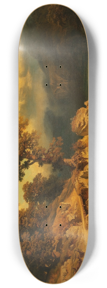 August Schaeffer von Wienwald - Herbstlandschaft 8.25 inch art skate deck