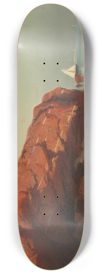 August Schaeffer von Wienwald - Motiv aus Helgoland 8.25 inch art skate deck