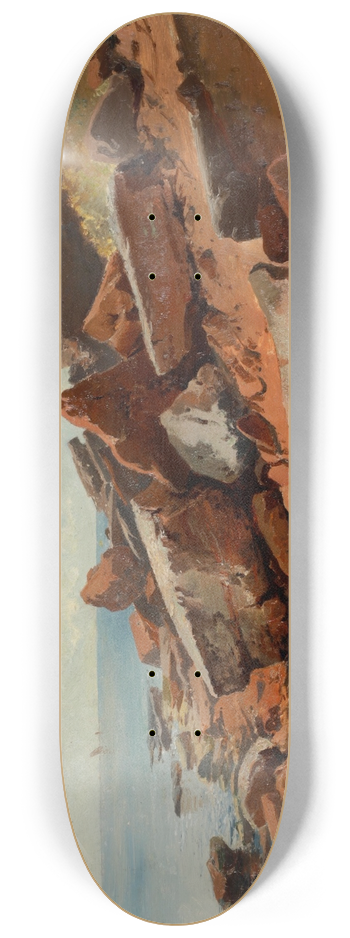 August Schaeffer von Wienwald - Steinkste in Helgoland 8.25 inch art skate deck