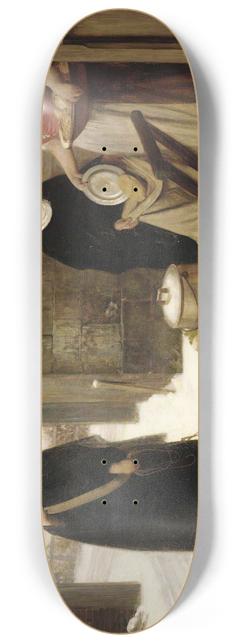 William Frederick Yeames - Pour Les Pauvres 8.25 inch art skate deck