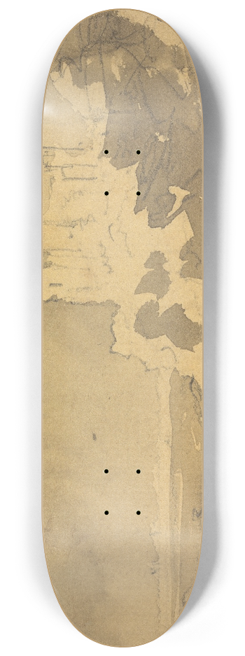 William Gilpin - A Castle at the Edge of a Lake 8.25 inch art skate deck