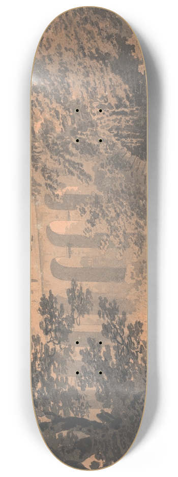 William Gilpin - Bridge on the Malton Road from York 8.25 inch art skate deck