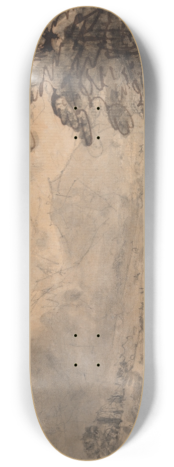 William Gilpin - Landscape with Four Figures 8.25 inch art skate deck