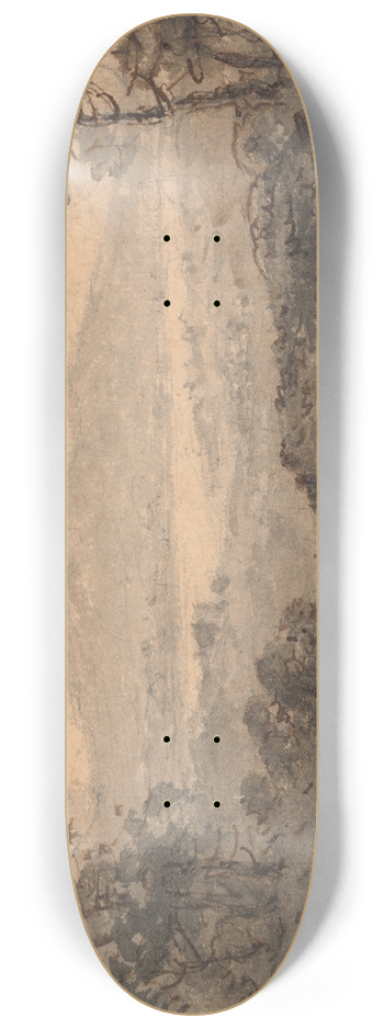 William Gilpin - Landscape with Lake and Mountains 8.25 inch art skate deck