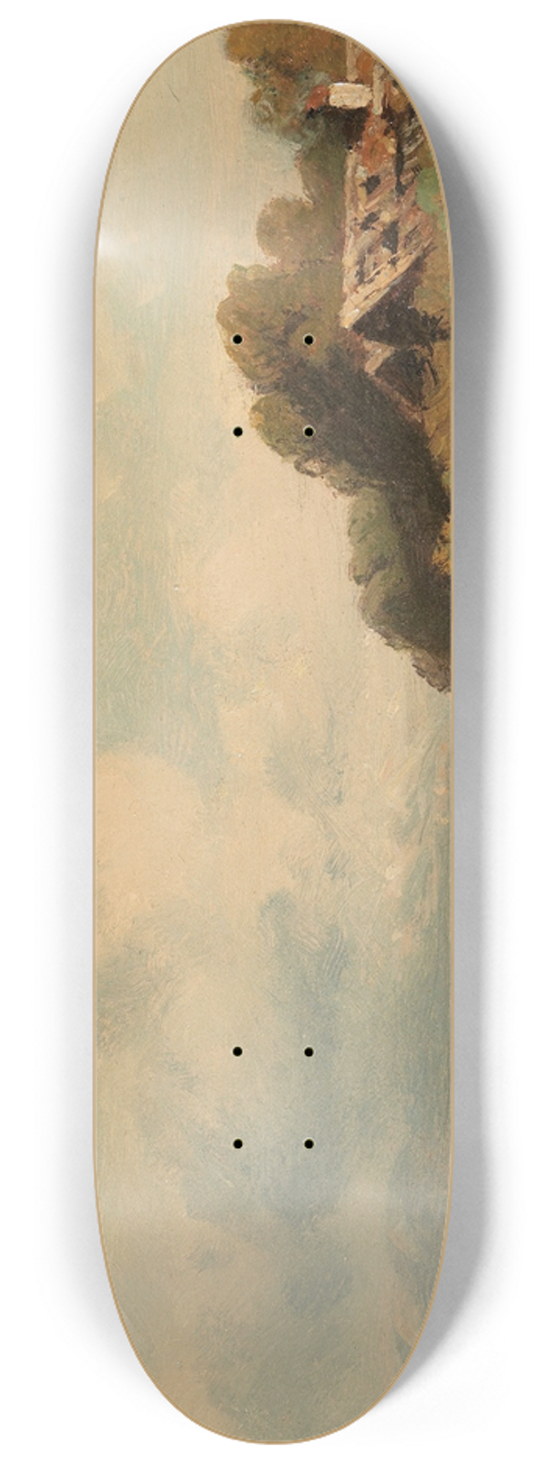 August Seidel - Fischerhtte am Starnberger See 8.25 inch art skate deck