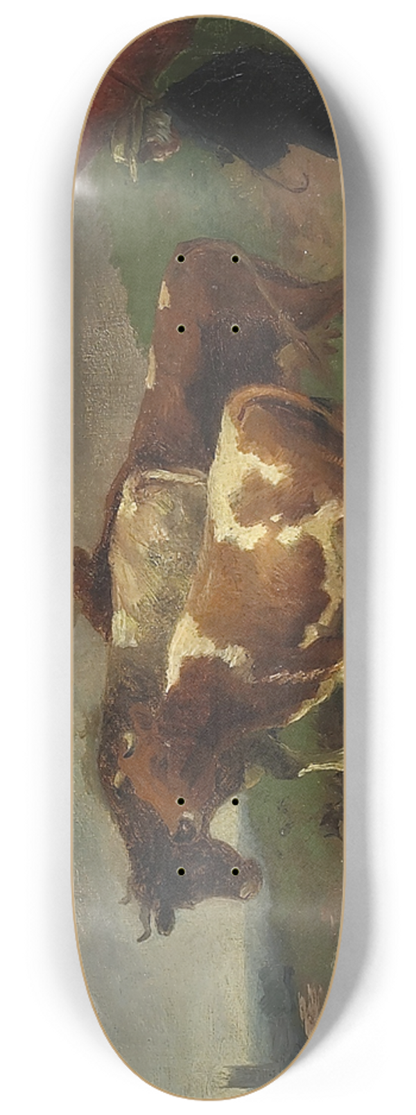 William Hahn - Getting The Cattle Home 8.25 inch art skate deck