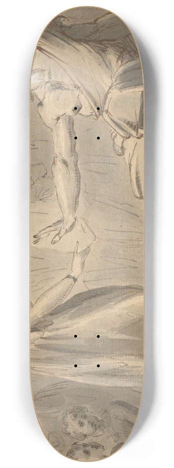 William Hamilton - A Prison Scene 8.25 inch art skate deck