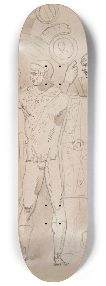 William Hamilton - Classical Military Subject 8.25 inch art skate deck