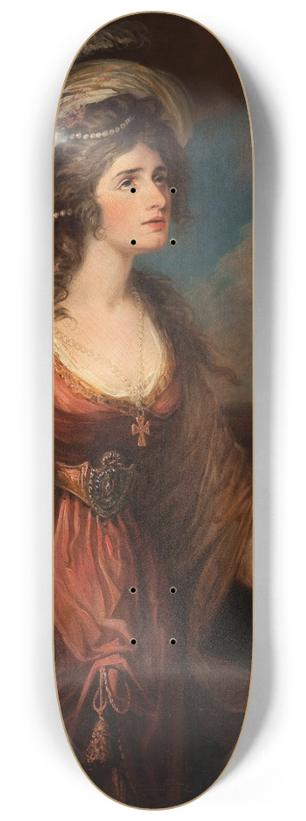 William Hamilton - Portrait of Sarah Siddons as Zara 8.25 inch art skate deck