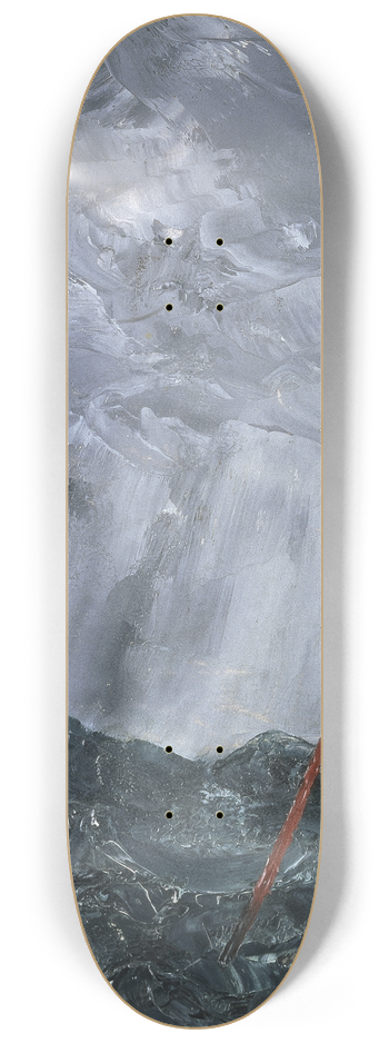 August Strindberg - Stormy Sea. Broom Buoy 8.25 inch art skate deck