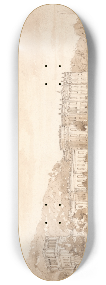 William Henry Bartlett - Chatsworth House, Derbyshire 8.25 inch art skate deck