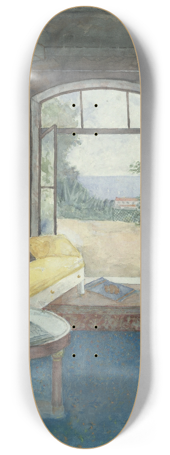 William Henry Bishop - An Interior at Nice,France 8.25 inch art skate deck