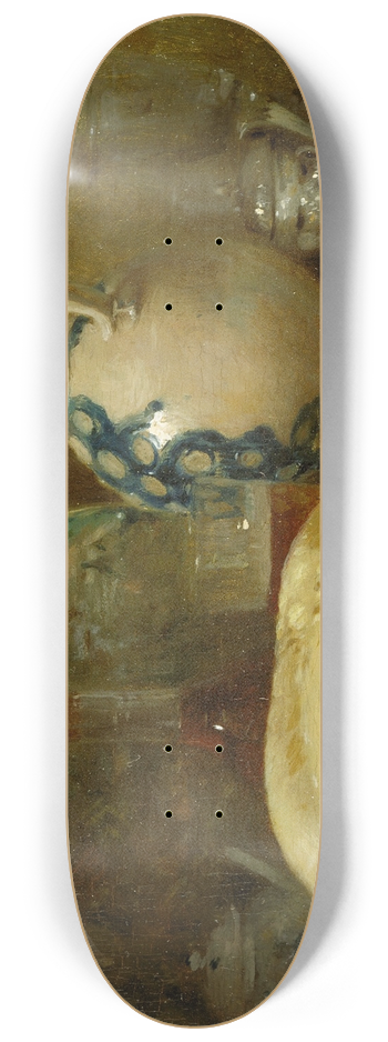 Adolphe-Flix Cals - Still Life with a Cucumber and a Pitcher 8.25 inch art skate deck