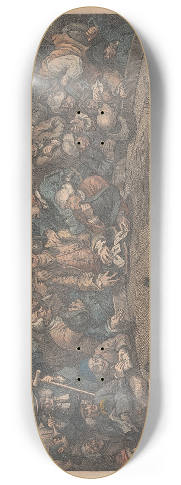 William Hogarth - Royal Sport, Pit Ticket 8.25 inch art skate deck